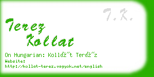 terez kollat business card